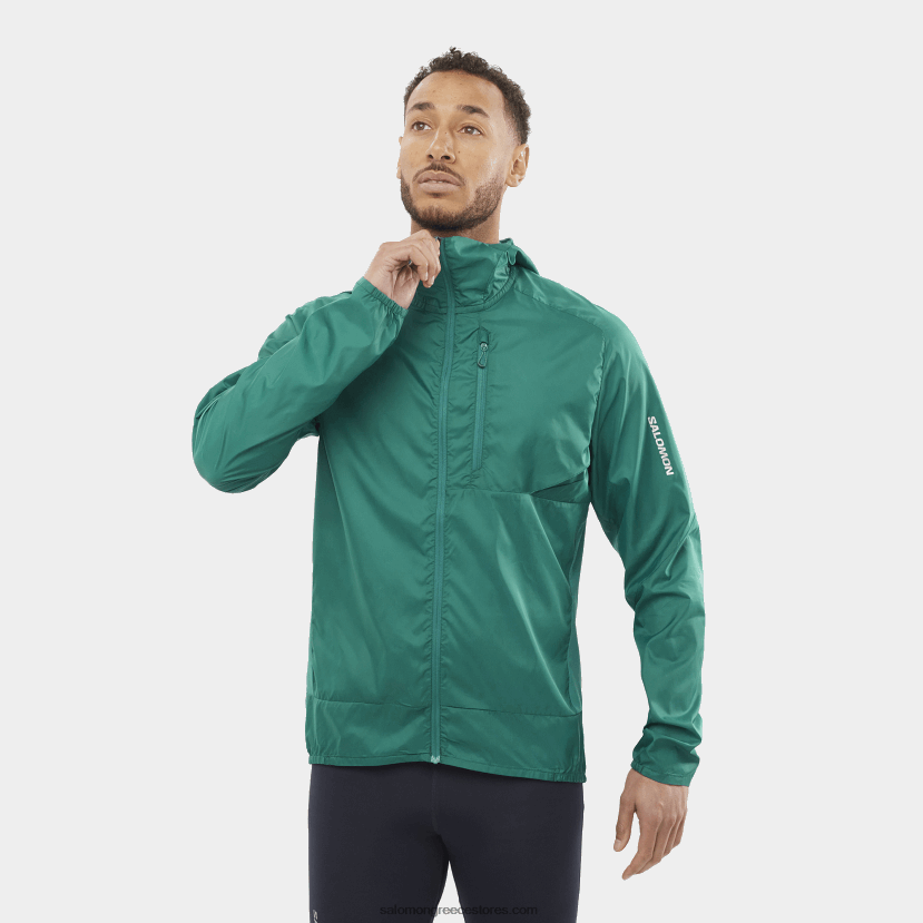 ανδρικό wind jacket hoodie - bonatti cross wind Salomon ειρηνικός DXFPHB1096