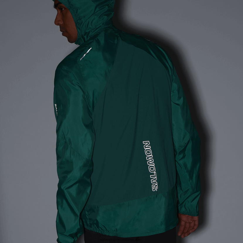 ανδρικό wind jacket hoodie - bonatti cross wind Salomon ειρηνικός DXFPHB1096