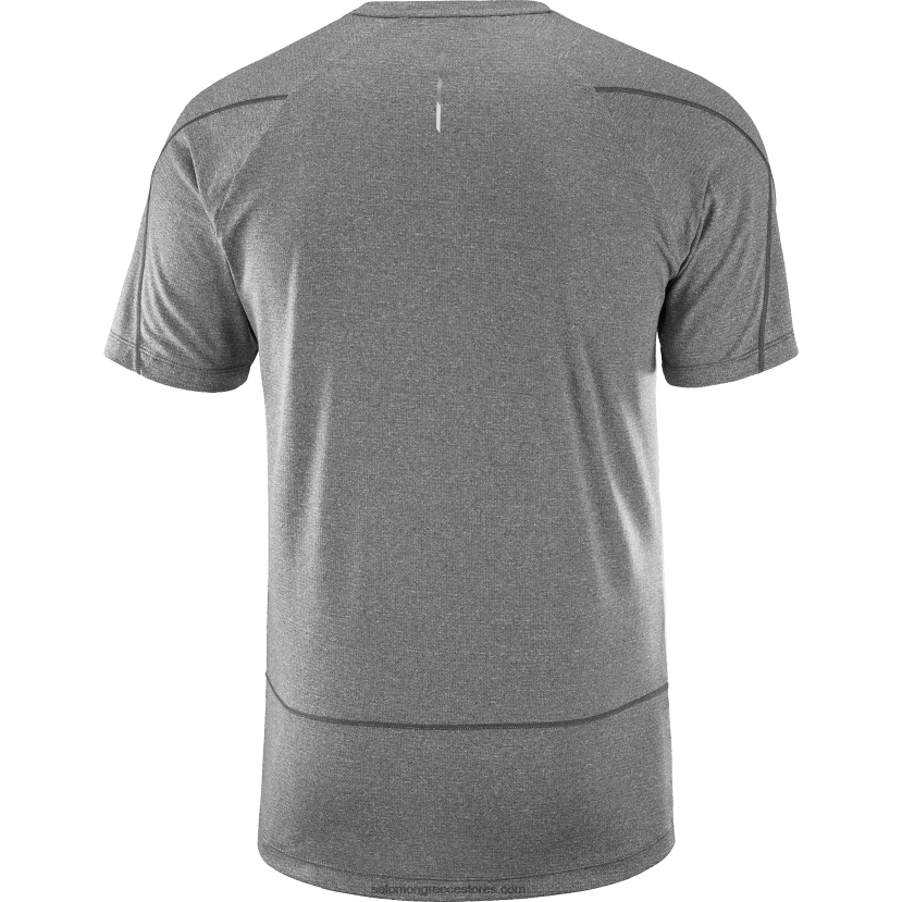 ανδρικό κοντομάνικο μπλουζάκι - σταυρωτό τρέξιμο Salomon βαθύ μαύρο/ρεκί DXFPHB232