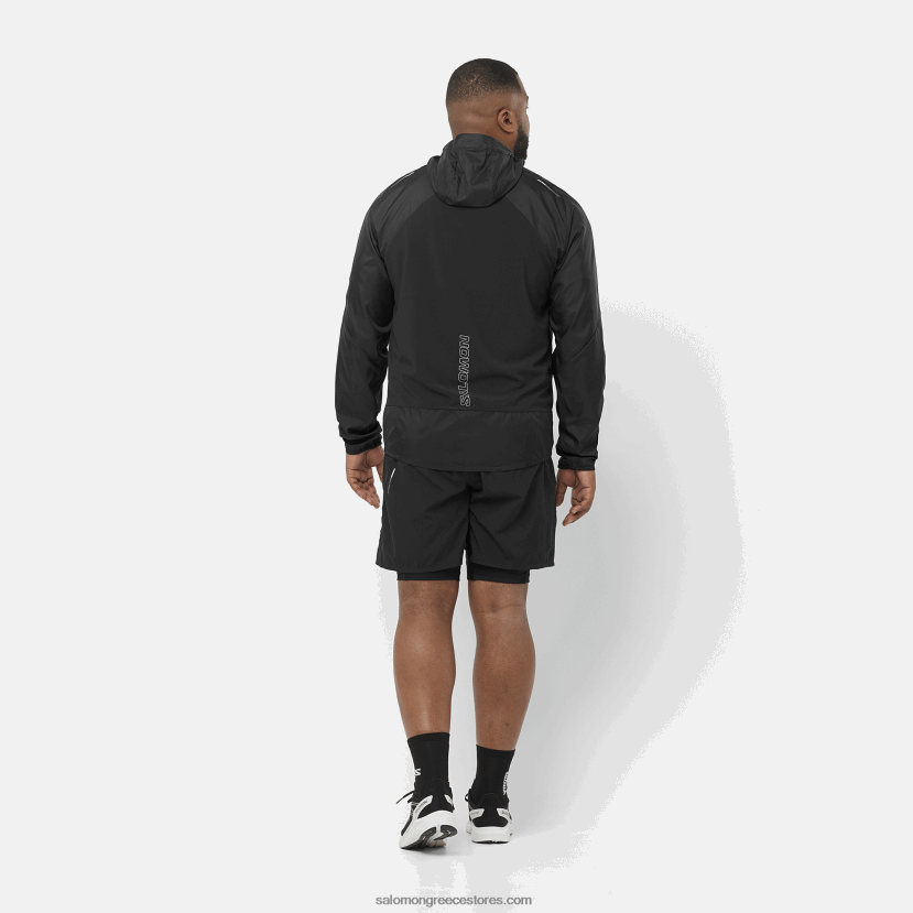 ανδρικό κοντομάνικο μπλουζάκι - σταυρωτό τρέξιμο Salomon άσπρο DXFPHB234