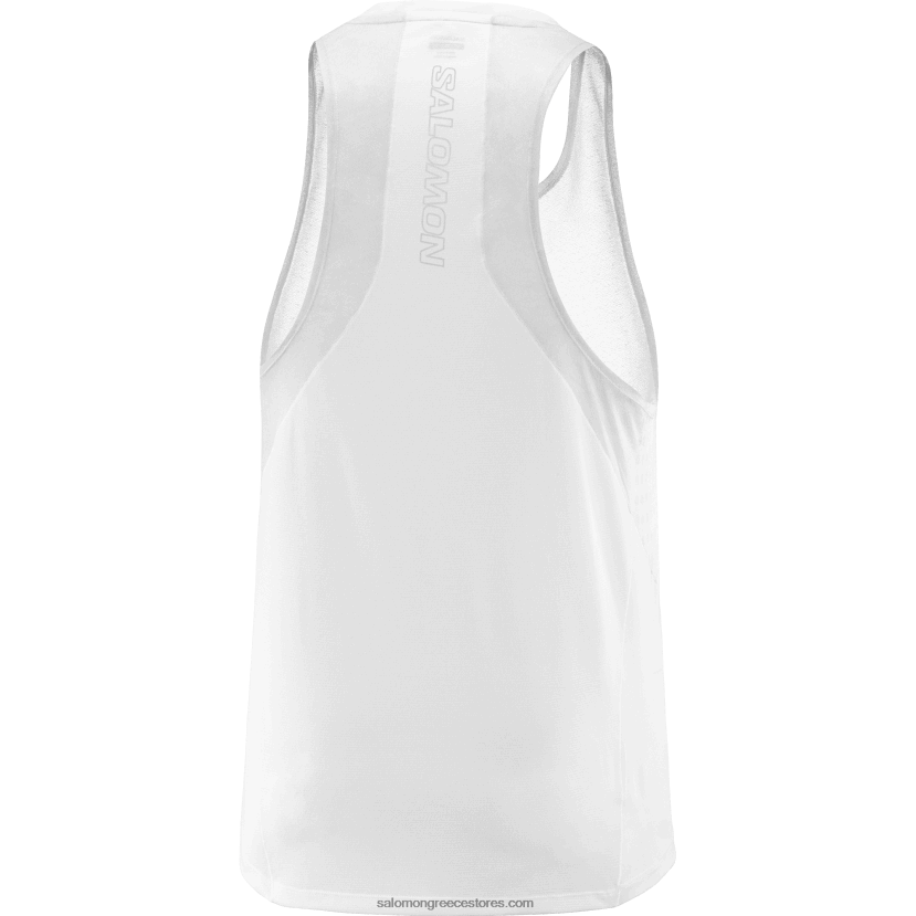 ανδρική δεξαμενή - αίσθηση aero Salomon μανιτάρι λευκό/στρείδι DXFPHB1194