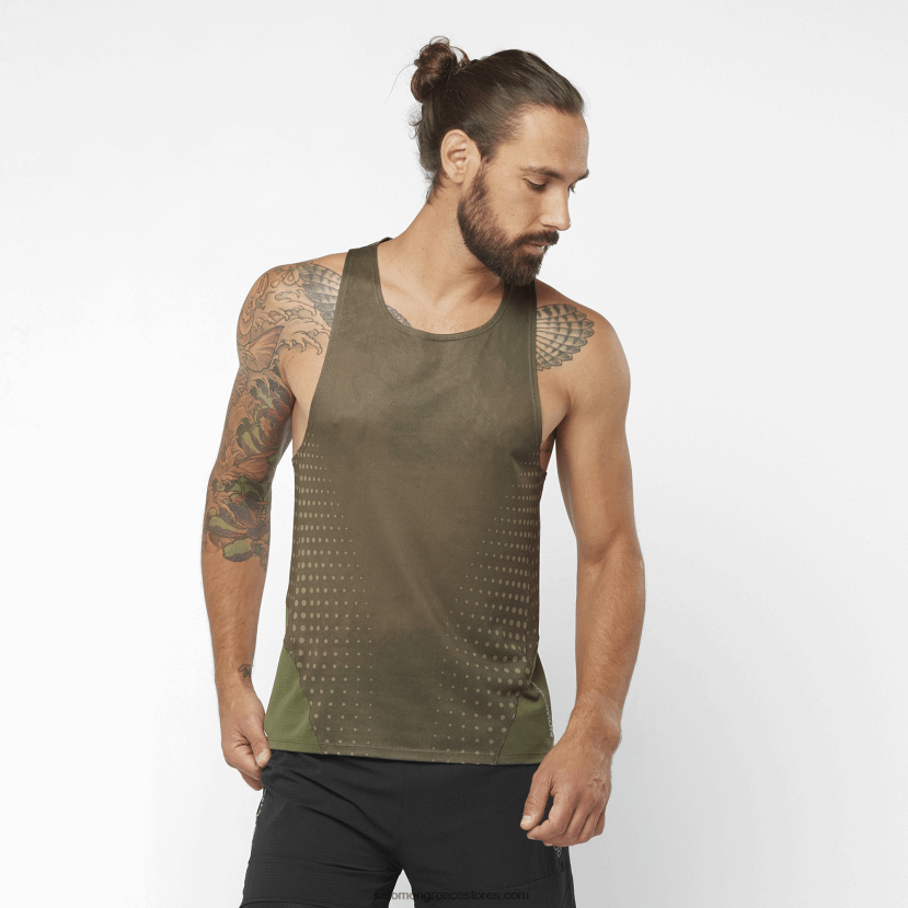 ανδρική δεξαμενή - αίσθηση aero Salomon βραδιά με φύλλα σταφυλιού/δάσος DXFPHB1195