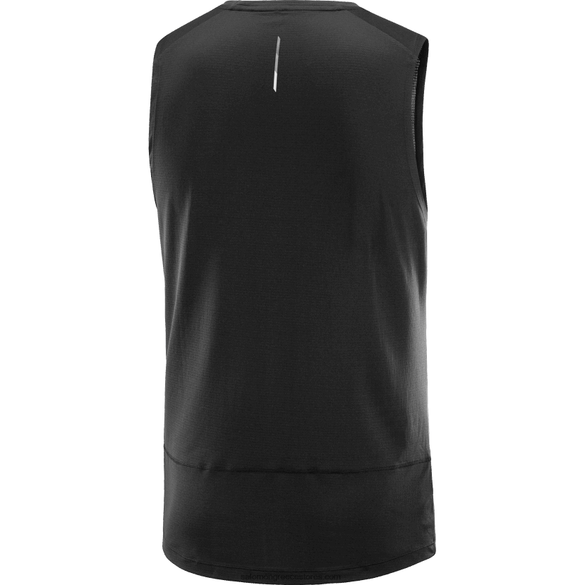 ανδρικό τανκ - cross run Salomon βαθύ μαύρο DXFPHB226