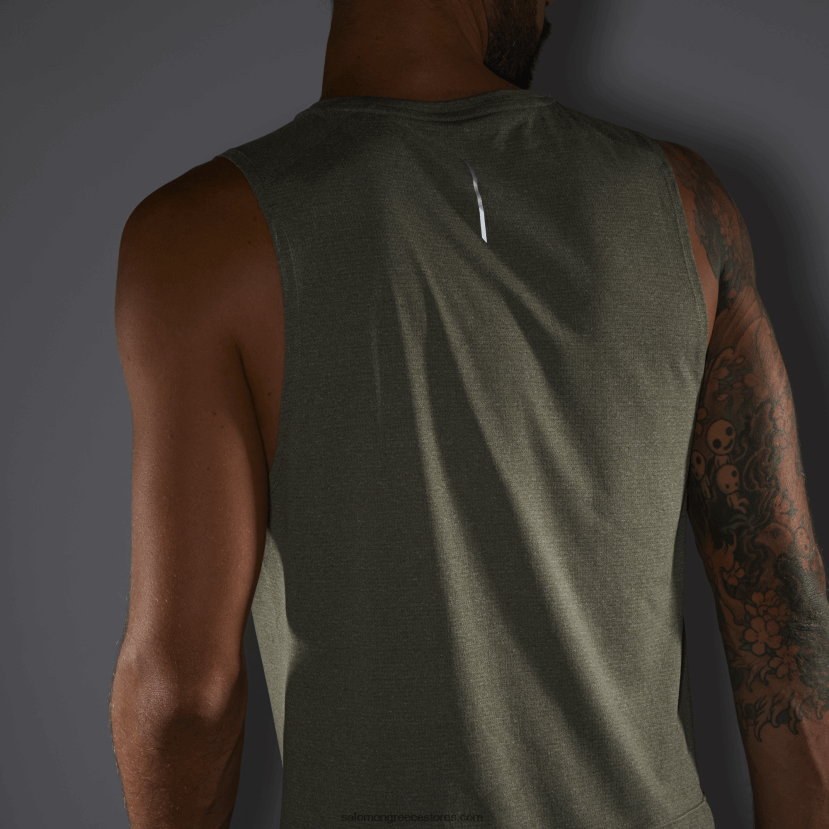 ανδρικό τανκ - cross run Salomon σταφυλόφυλλο/ρεκί DXFPHB227