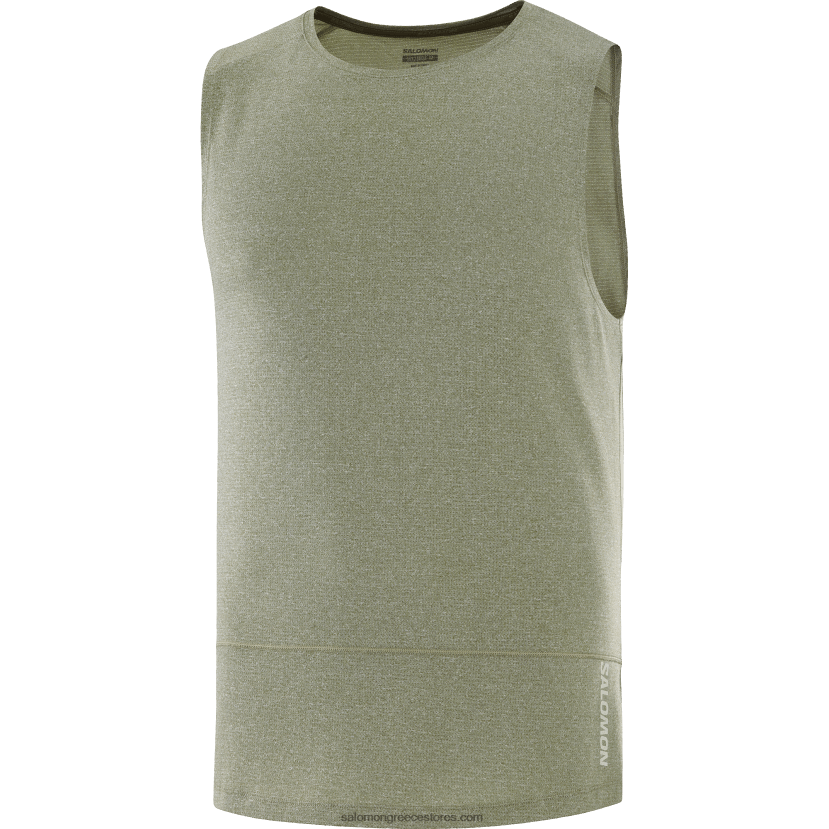 ανδρικό τανκ - cross run Salomon σταφυλόφυλλο/ρεκί DXFPHB227