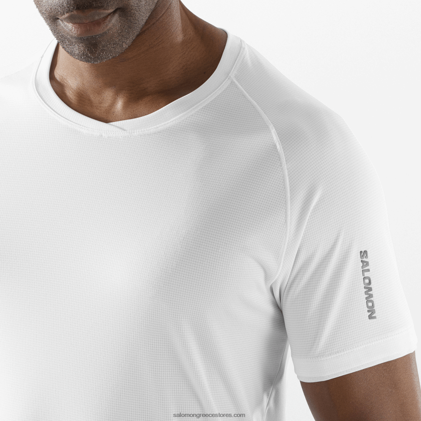 ανδρικό κοντομάνικο μπλουζάκι - logo equipe Salomon άσπρο DXFPHB1196
