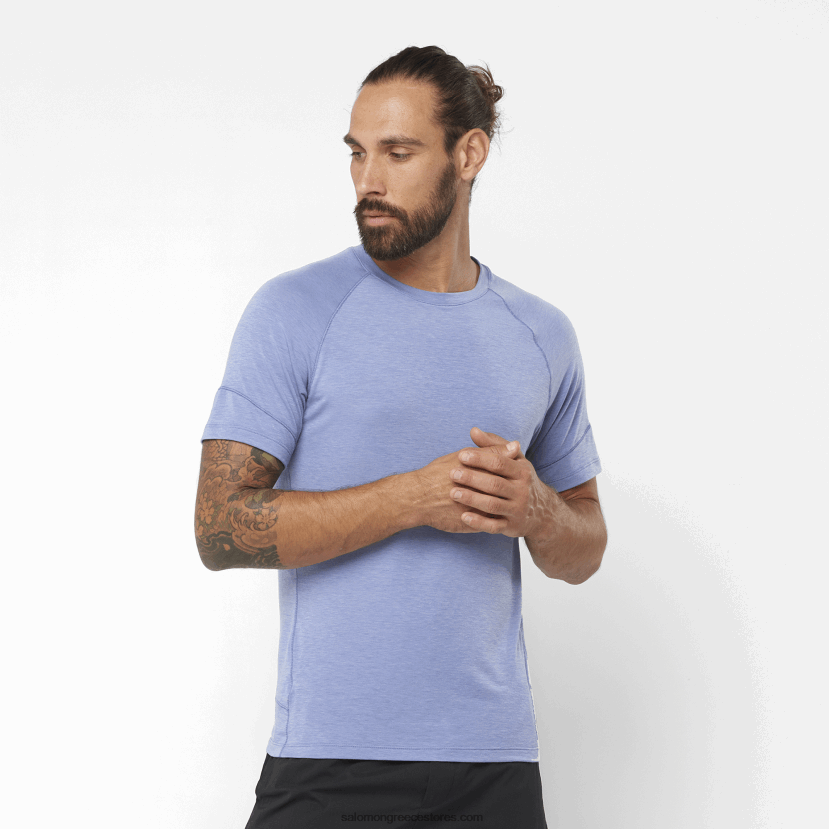 ανδρικό κοντομάνικο μπλουζάκι - runlife Salomon αγγλικό αρχοντικό / ερείκη DXFPHB1198
