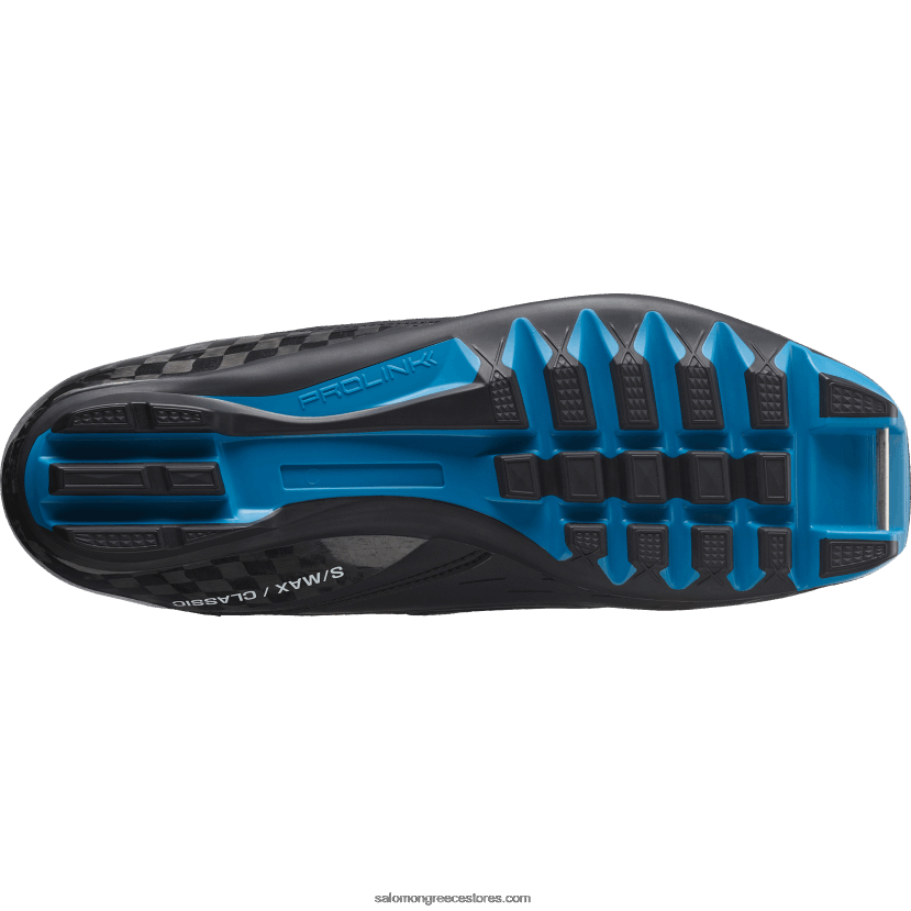 ανδρικές κλασικές σκανδιναβικές μπότες - s/max carbon classic mv Salomon μαύρο/μπλε διαδικασίας DXFPHB693