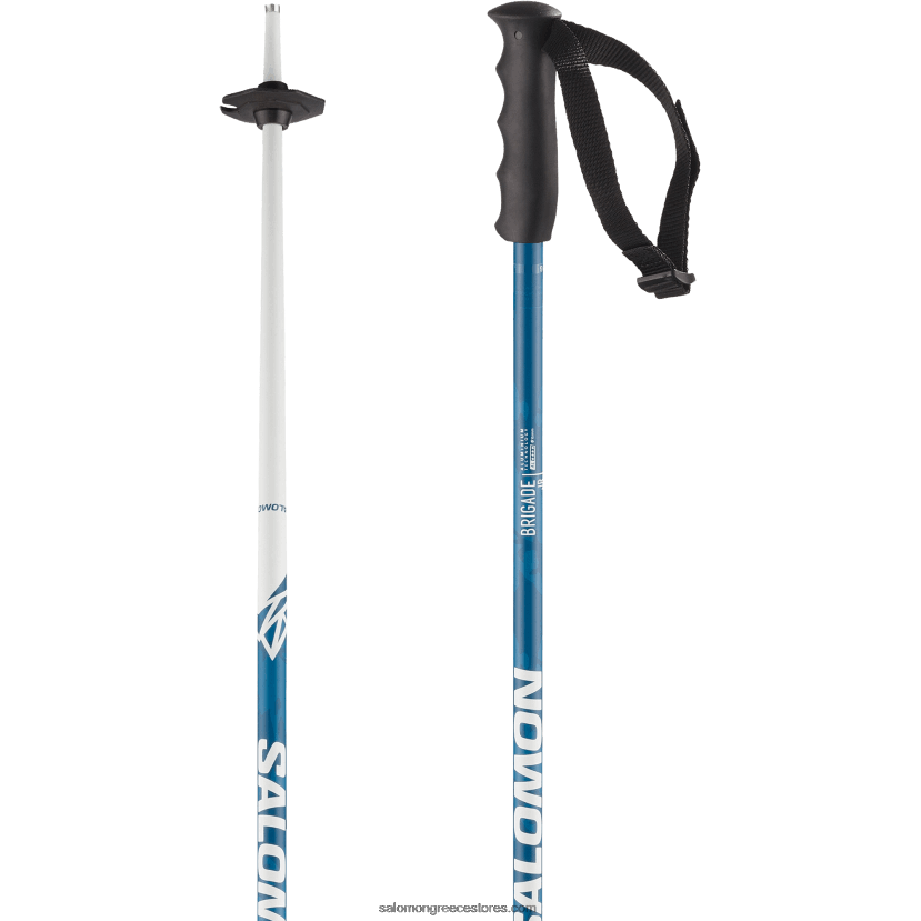 junior - παιδικά αλπικά κοντάρια - brigade jr Salomon μπλε DXFPHB1382