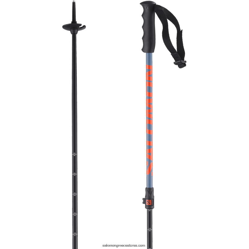 junior - παιδικά αλπικά κοντάρια - mtn jr Salomon copen μπλε/πορτοκαλί DXFPHB1384