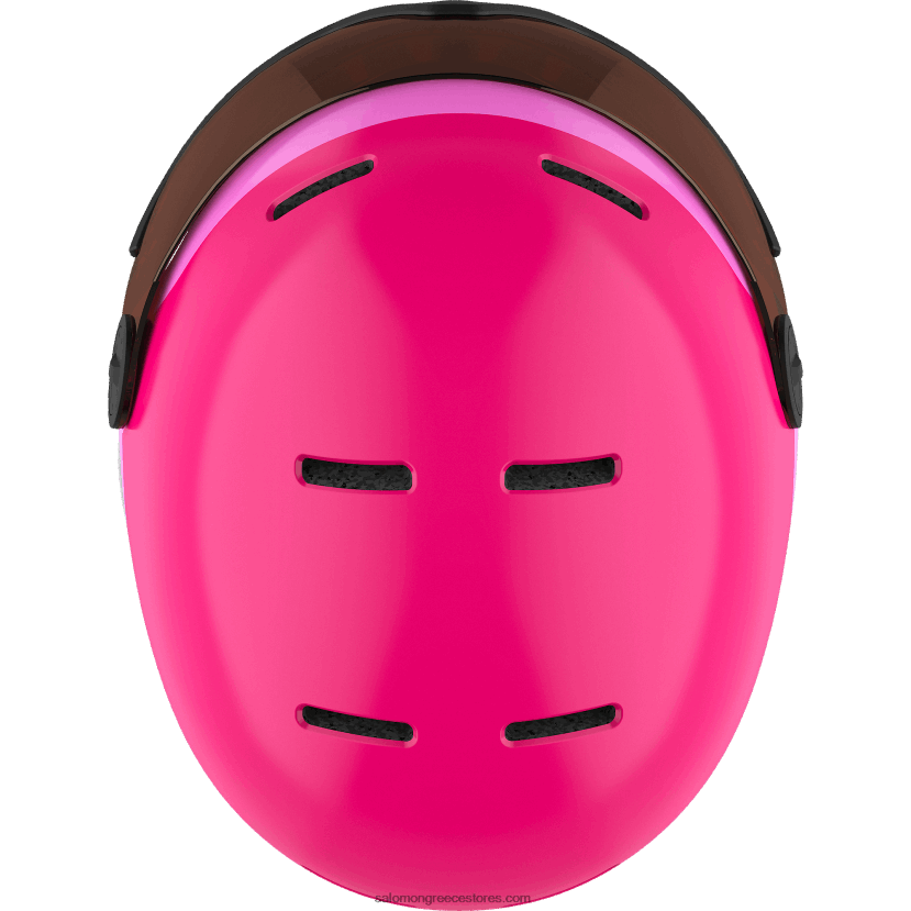 junior - παιδικό κράνος - γείσο grom Salomon γυαλιστερό/ροζ DXFPHB1389
