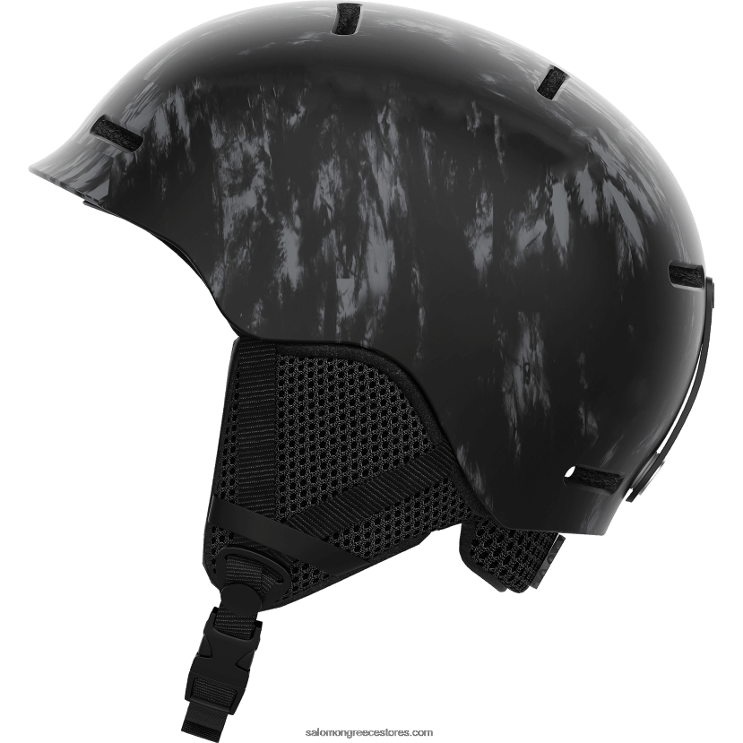 junior - παιδικό κράνος - grom Salomon μαύρη γραβάτα & βαφή DXFPHB1395