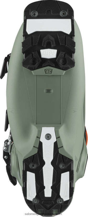 junior - παιδικές μπότες all-mountain - shift pro 80t at Salomon λαδιού πράσινο/μαύρο/πορτοκαλί DXFPHB1373