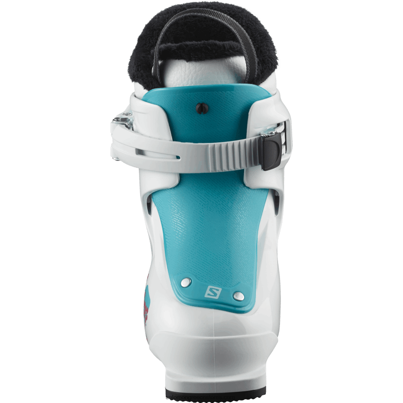 junior - παιδικές μπότες στην πίστα - t1 girly Salomon λευκό/μπλε DXFPHB1426