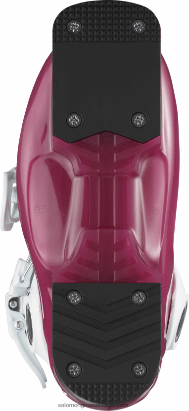 junior - παιδικές μπότες στην πίστα - t2 rt girly Salomon ροζ βιολετί ημιδιαφανές/λευκό DXFPHB1380