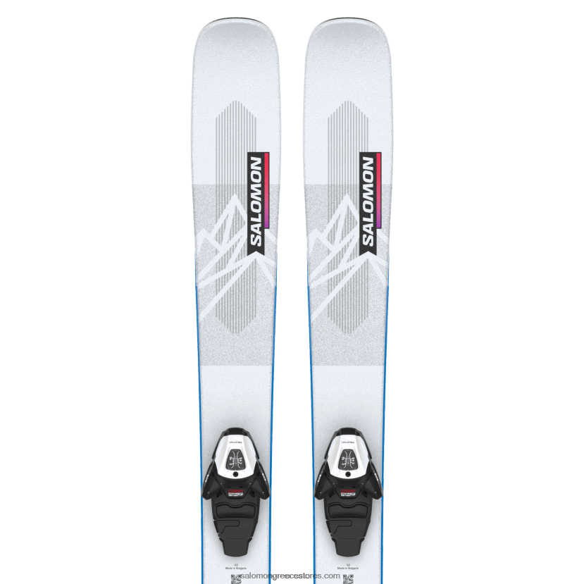 junior - πακέτο freeride σκι για παιδιά - qst blank team (και l6) Salomon ψευδαίσθηση μπλε/κόκκινο/μπλε διαδικασίας DXFPHB1367