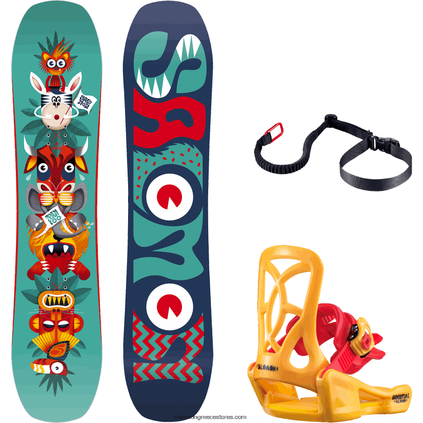 junior - παιδικό snowboard - ομαδικό πακέτο Salomon l41219400 DXFPHB1429