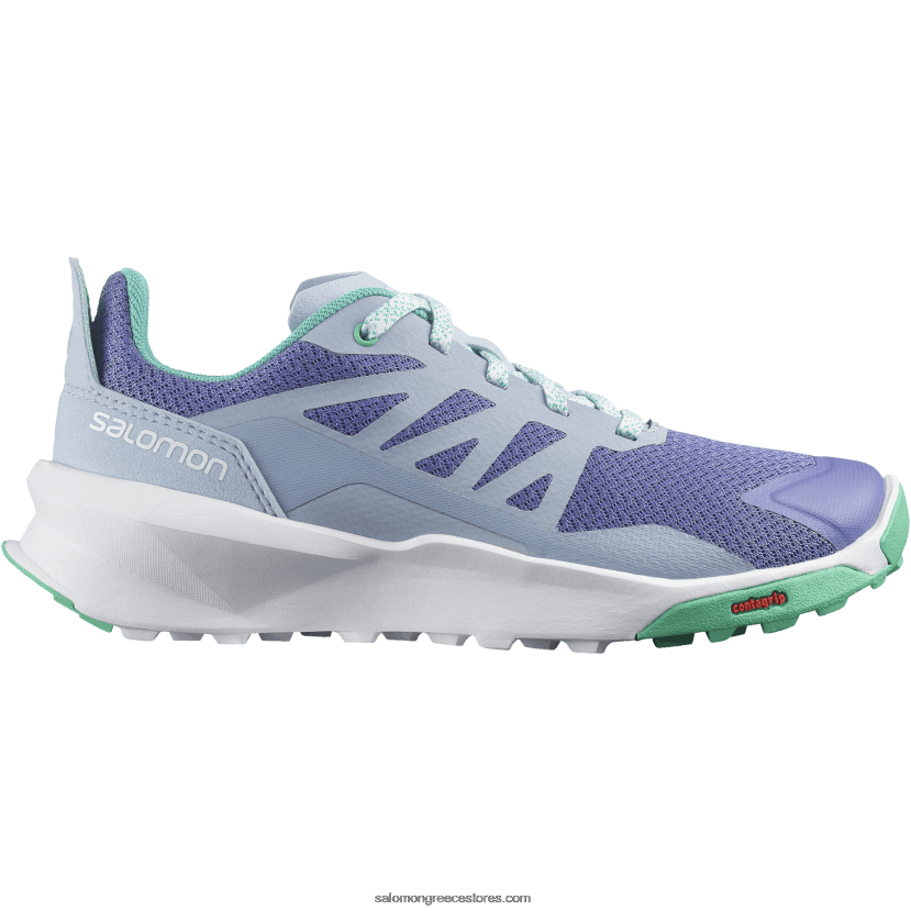 junior - παιδικά παπούτσια - περιπολικό Salomon βελούδινο πρωινό/ζεν μπλε/φύλλο μέντας DXFPHB1348