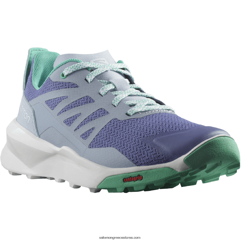 junior - παιδικά παπούτσια - περιπολικό Salomon βελούδινο πρωινό/ζεν μπλε/φύλλο μέντας DXFPHB1348