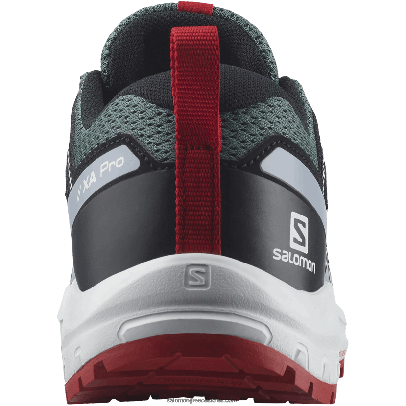 junior - παιδικά παπούτσια - xa pro v8 Salomon θυελλώδης καιρός/ζεν μπλου/γκότζι μπέρι DXFPHB1357