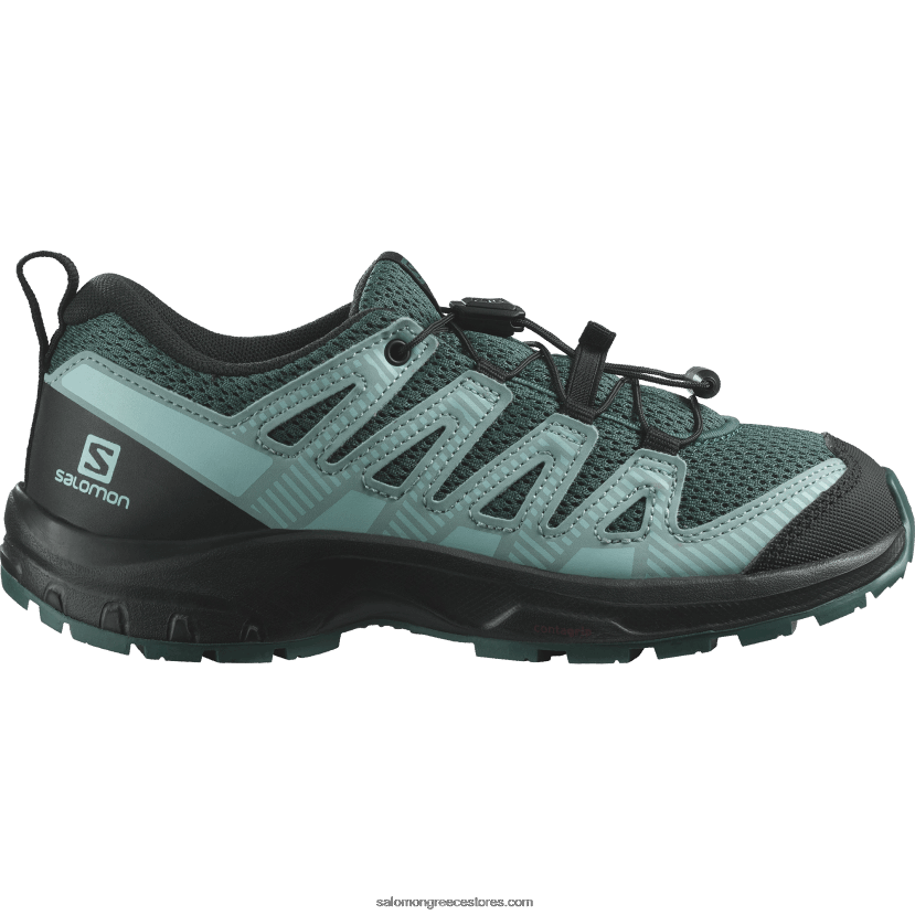 junior - παιδικά παπούτσια - xa pro v8 Salomon stargazer/μαύρη/μπλε λάμψη DXFPHB1358