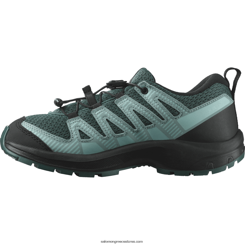 junior - παιδικά παπούτσια - xa pro v8 Salomon stargazer/μαύρη/μπλε λάμψη DXFPHB1358