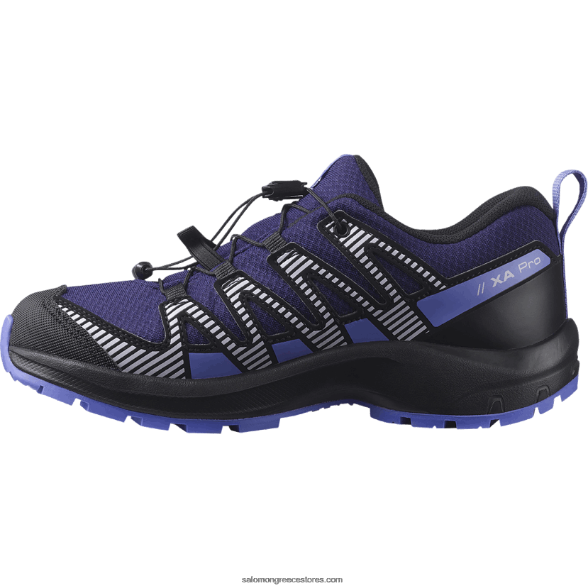junior - παιδικά παπούτσια - xa pro v8 clima αδιάβροχα Salomon αστρική αύρα/μαύρο/μοβ ρείκι DXFPHB1359