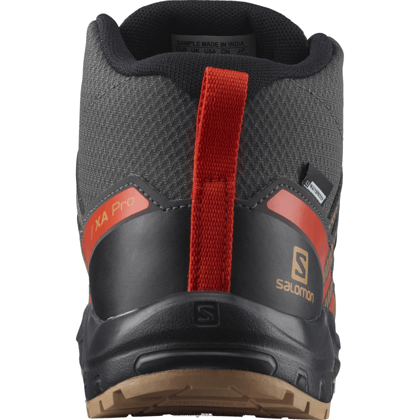 junior - παιδικά παπούτσια - xa pro v8 mid clima αδιάβροχα Salomon μαγνήτης/βελανίδι/ντοματίνι DXFPHB1342