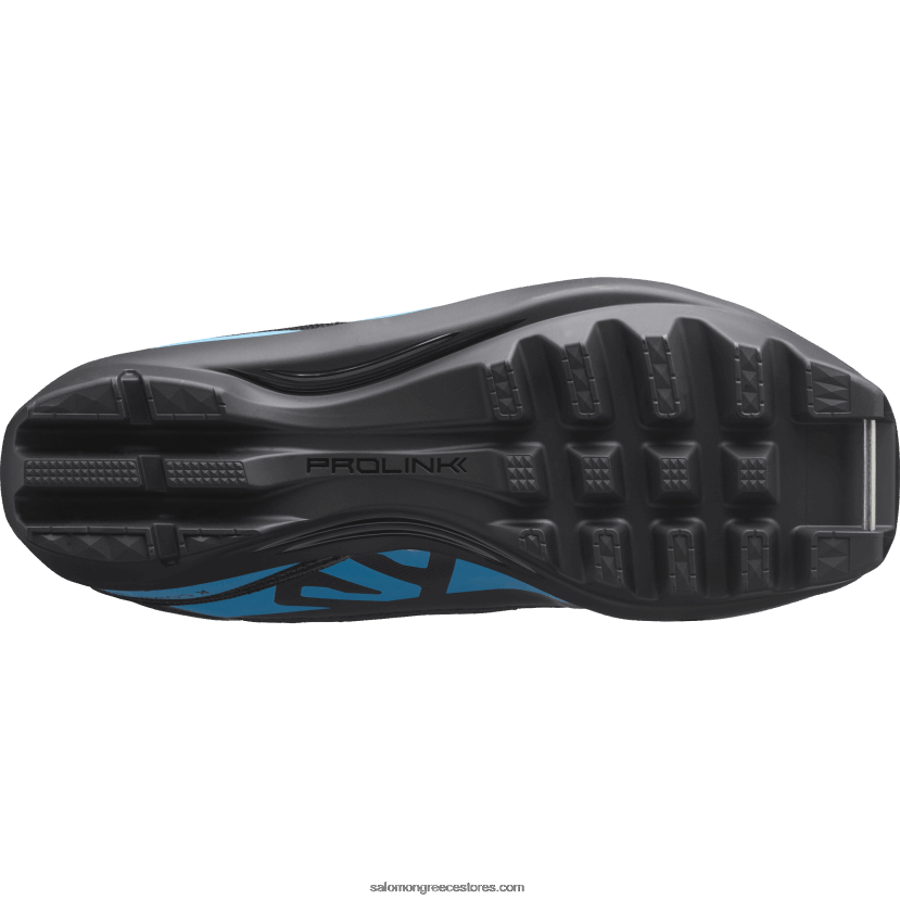 junior - παιδικές κλασικές σκανδιναβικές μπότες πατινάζ - r/combi Salomon μαύρο/μπλε διαδικασίας DXFPHB1410